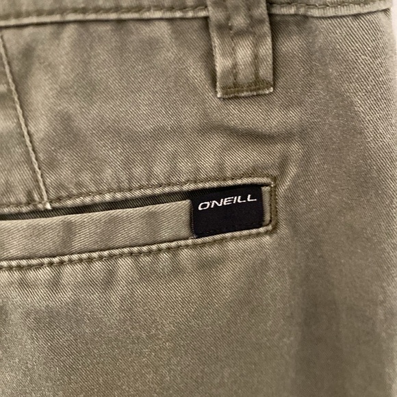 Mens Oneill 36 green Shorts Casual Surf Skater flat front relaxed fit - Picture 6 of 6